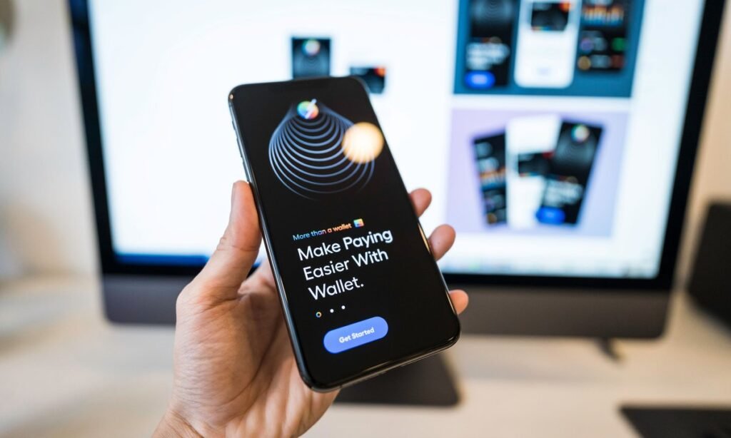 Mão segurando celular com aplicativo de conta digital para negativado aberto na tela